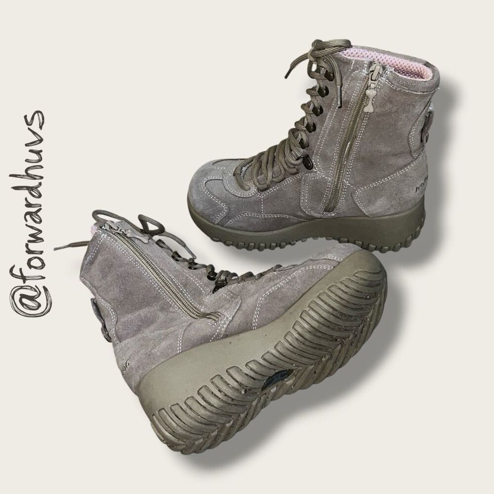 Rocket Dog Suede Platform Combat Boots – Size 6 - Picture 4 of 11